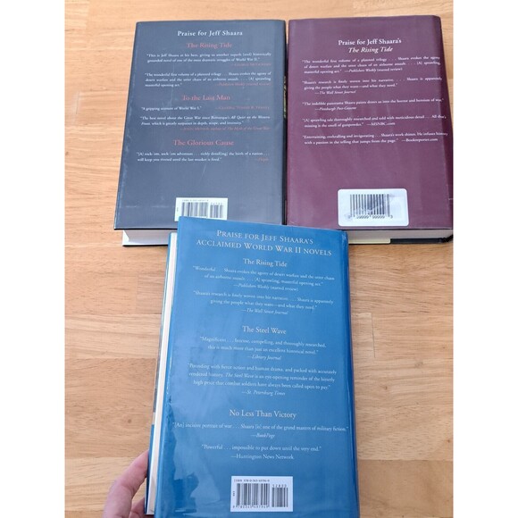 3 Jeff Shaara WWII Novels Hardbacks Rising Tide, Steel Wave, Final Storm 1st Ed - Picture 6 of 11